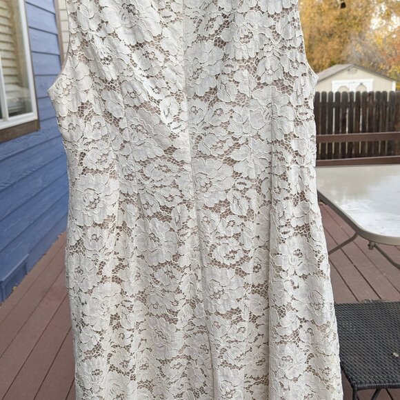 Lace Dress with Lining and Pockets Women's size 16W - Picture 4 of 5